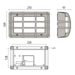PII LED-Wandleuchte 3000K 13,5W  3100278 