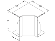 Kleinhuis Inneneck 60X130 weiß  I60130.6 