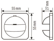 Esylux Abdeckung IP20-BM2 weiß 