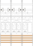 f-tronic Zählerfeld 3feldrig E216ER6-HSP 