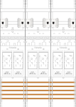 f-tronic Zählerfeld 3-feldrig   E316-HSP 