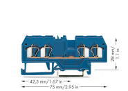 WAGO 280-834 4-Leiter-Durchgangs- 