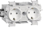 Hager Steckdose 2fach m.Wago  GS20019016 