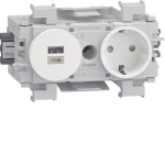 Hager Steckdose 1fach USB A+C GS16019010 