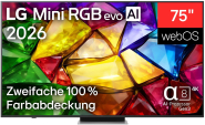 LG 75MRGB87B9B sw Mini RGB LED-TV 