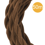 BAIL Braun gedrehtes Textilkabel  140686 