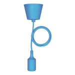BAIL Silicone Pendant E27 Blue    141585 