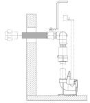 JUPU S-Zubehör Wanddurchführung  JP48928 