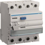 Hager Fi-Schalter 4polig 6kA 25A CFA425D 