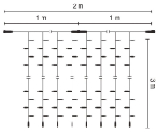 S&H LED-Drape Lite 400 2x3m 36V    58647 
