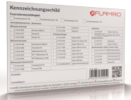 Flamro 14000 Kennzeichnungsschild 