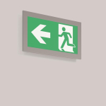 RZB Notleuchte Wandleuchte 671923.004.89 