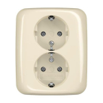 BJ Doppelsteckdose SCHUKO    202 EUJ-212 
