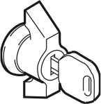 ABN Knebelgriff m.Schließzylinder GDV111 