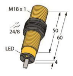TURCK Induktiver Sensor BI5-S18-VP4X/S97 