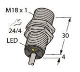 Turck Induktiver Sensor    BI5-G18K-AP6X 