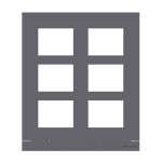 BJ Frontplatte Audio 2/3    41396CF-B-03 