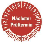 HEIN 185765 Prüfplakette NP 