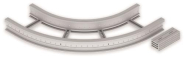 Unex Flachbogen 90  lichtgrau   67427-04 