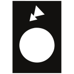 GS Symbolschild schwarz        ZB2BY2968 