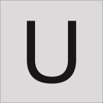 RZB Beschriftung U schwarz   99222.003.U 