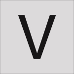 RZB Buchstabe "V",100mm      99222.003.V 