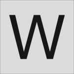 RZB Buchstabe W 100mm        99222.003.W 