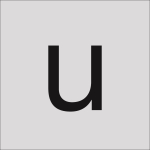 RZB Buchstabe "u",60mm     99221.013.U/K 