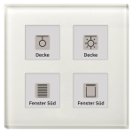 MDT RF-GTT4W.01 KNX RF+Funk Glastaster 