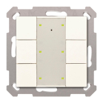 MDT RF-TA55A6.01 KNX RF+Funk Taster 6f 