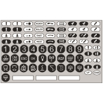 Schneider Set m.Klebeetiketten    ZARC08 