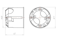Kaiser Hohlwand ECON64 Orange Tiefe 62mm 