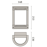 PII NIKKO+21 LED E.S.10W 4000K    301410 