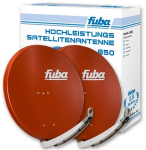 Fuba DAA 850 RR Satellitenantennen rot 