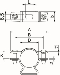 OBO ASL 733 25 G Abstandschelle 