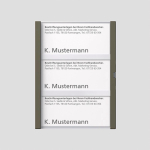 Siedle Namensschild kpl      TM 611-3 GM 