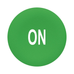 Schneider Tastenschild grün ON   ZBAF341 