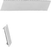 ABB Blindplatte 46mm grau 213mm   SZ-BP1 