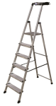 KRAU SECURY Alu-Leiter 6 Stufen   126542 