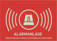 ABUS Warnaufkleber Alarm -D-      AU1323 