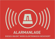 ABUS Warnaufkleber Alarm -D-      AU1322 