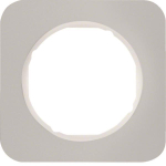 Berker Rahmen R.1 Alu/polarweiß 10112174 