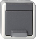GIRA 044030 SCHUKO KD WG AP Grau 