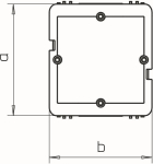 OBO GED-1D Geräteeinbaudose 1-fach 