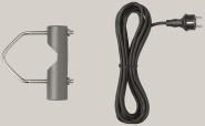 BEGA Rohrschelle, silber          70280A 