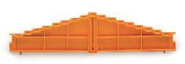 WAGO 727-156 8-Etagen-Abschlussplatte, 