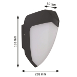 Paulmann Outdoor 230V Wall Ikosea  94517 