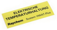 Raychem Aufkleber 767473-000  LAB-HWAT-D 