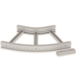 Flachbogen 45  halogenfrei grau 85x600 R 