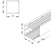 Kleinhuis VKD-Kanal 75X75        VKD7575 